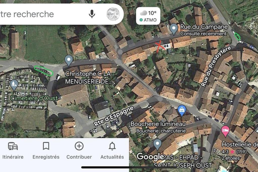 La Petite Ourse Maison De Village A Oust Dış mekan fotoğraf